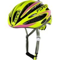Cпортивный шлем Force Road Pro S/M (салатовый/розовый)
