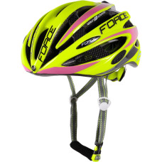 Cпортивный шлем Force Road Pro S/M (салатовый/розовый)