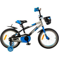 Детский велосипед Favorit Sport 18 SPT-18BL2 (черный/синий)