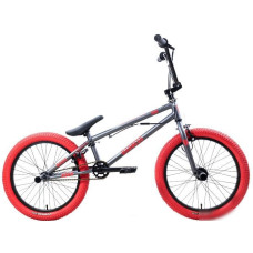 Велосипед Stark Madness BMX 3 2025 (темно-серый матовый/красный)