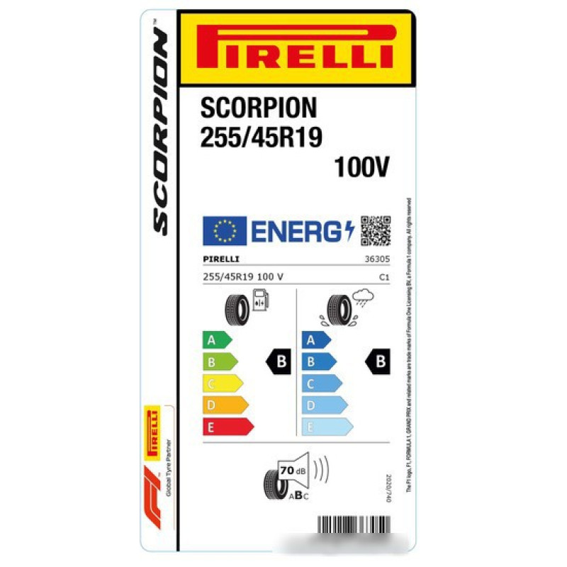 Pirelli Scorpion 255/45R19 100V