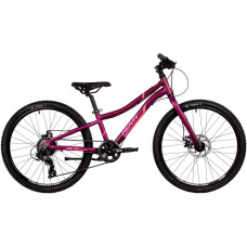 Велосипед Novatrack Novara 6.D 2025 24AHD.NOVARA.10VL5 (фиолетовый)