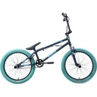 Велосипед Stark Madness BMX 2 2025 (темно-еловый/матовый голубой/голубой)