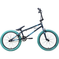 Велосипед Stark Madness BMX 2 2025 (темно-еловый/матовый голубой/голубой)