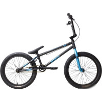 Велосипед Stark Madness BMX 4 2025 (графит матовый/синий металлик/черный)