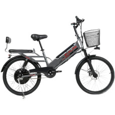 Электровелосипед SameBike E-ALFA NEW SB-E-ALFA500-48/10 (серый)