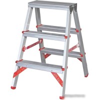 Лестница-стремянка Новая высота NV 312 двухсторонняя профессиональная 2x3 ступеней