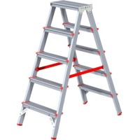 Лестница-стремянка Новая высота NV 312 двухсторонняя профессиональная 2x5 ступеней