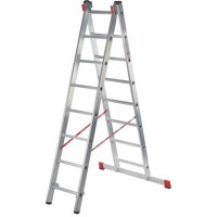 Лестница-стремянка Новая высота NV 322 двухсекционная профессиональная 2x16 ступеней