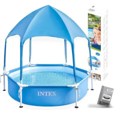 Каркасный бассейн Intex Metal Frame с навесом 28209NP (183x38)