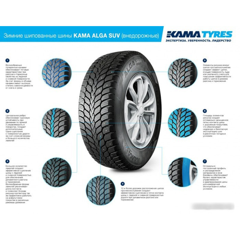 KAMA Alga SUV НК-532 235/70R16 109T (шипы)