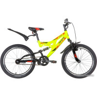 Детский велосипед Novatrack Shark 20 2020 20SS1V.SHARK.GN20 (зеленый)