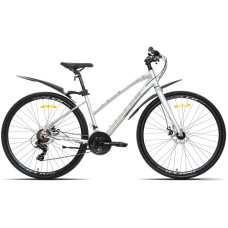 Велосипед Racer Alpina Lady 28 2025 (серебристый глянец)
