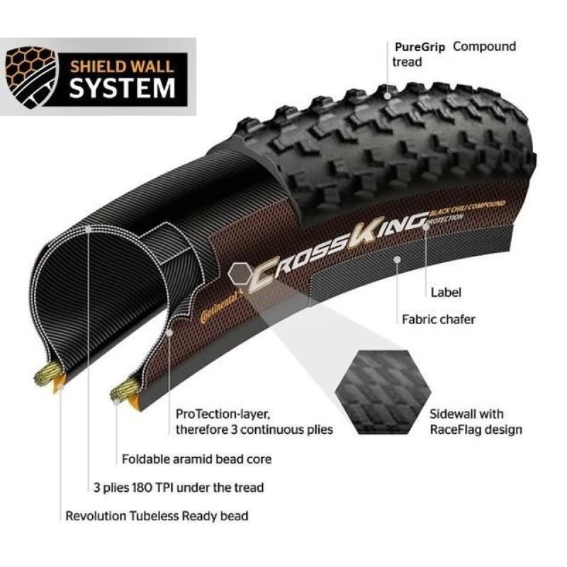 Continental Cross King ShieldWall 27.5x2.6"