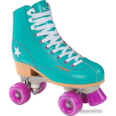 Роликовые коньки Hudora Rollschuh Disco (р. 39, зеленый/лиловый)