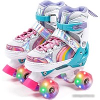 Роликовые коньки Amarobaby Disco AMARO-35Di-Pi-30 (розовый, р-р 30-33)