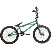 Велосипед Stark Madness BMX 2 2025 (темно-серый/матовый зеленый/неон/черный)