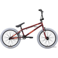 Велосипед Stark Madness BMX 3 2024 (бордовый/оранжевый/серый)