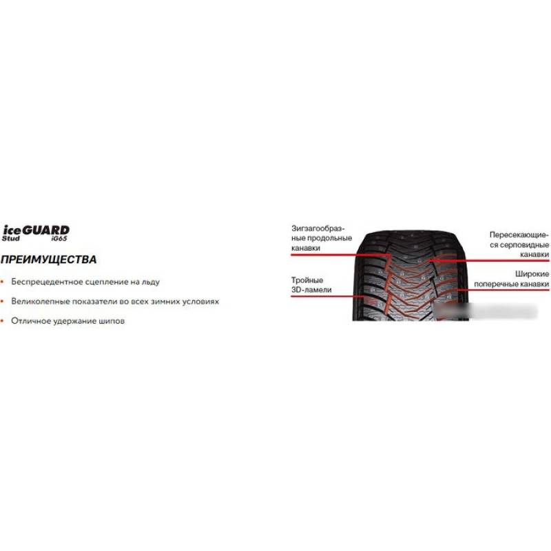 Yokohama IceGuard Stud iG65 315/35R20 110T (шипы)