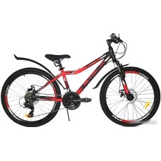 Велосипед Stels Navigator 450 MD 24 V030 2024 (черный/красный)