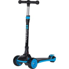 Трехколесный самокат Novatrack Rainbow 120 120BB.RAINBOW.BBL25 (черный/синий)